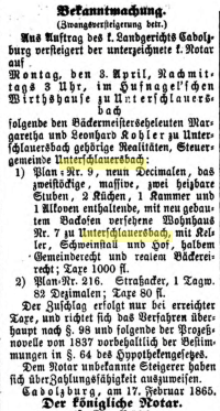 Fürther Tagblatt 1865